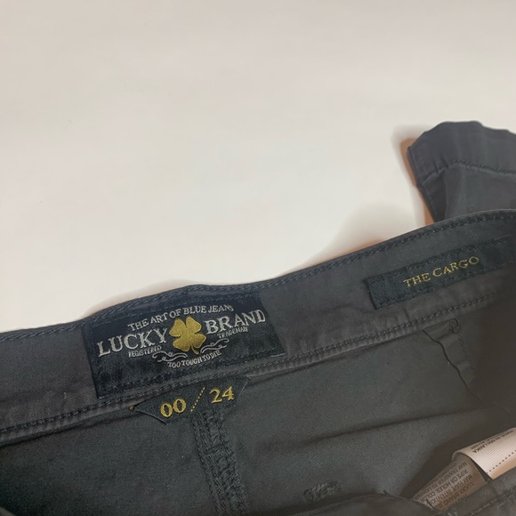 ❌SOLD❌Lucky Brand the Cargo Midrise Grey Pants 00 24 - Picture 6 of 11